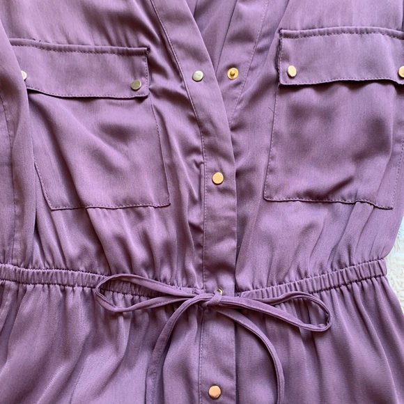 Purple and gold Dynamite (S) blouse dress - Picture 2 of 5